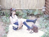 最新私拍百萬粉絲Cos簽約模特▌Nagisa魔物喵▌女子高中生の晝與夜 情趣乳夾束縛跳蛋震逼強制高潮