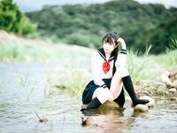 [新姬上線][會員][圖包][CosPlay]蘿莉嫩妹@超級美穴@落落Raku之閃光少女~Shining Days~ 戶外露出的學妹 密穴粉嫩 香甜可口 硬得哥哥停不下來