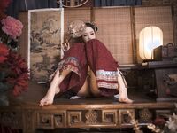 推特女神@鈦合金TiTi之高端頂級攝影系列 滿清服飾