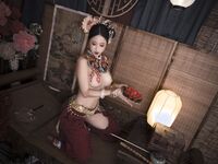 推特女神@鈦合金TiTi之高端頂級攝影系列 滿清服飾