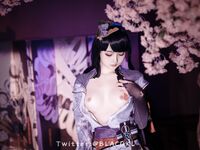 萌新推特00後露臉美少女▌白莉愛吃巧克力▌超色情Cos雷電將軍 露出粉乳嫩穴盡情展示誘人嬌軀