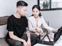 極品JVID高顏值SSS級甜美女神▌婕咪 ▌飛機杯推銷員 橋本有菜名器同款 嫻熟技巧讓客人盡情射精