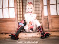 萌新推特00後露臉美少女▌白莉愛吃巧克力▌超美畫風Cos原神宵宮 可愛小蘿莉 三點全露又粉又嫩