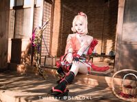 萌新推特00後露臉美少女▌白莉愛吃巧克力▌超美畫風Cos原神宵宮 可愛小蘿莉 三點全露又粉又嫩