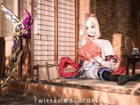 萌新推特00後露臉美少女▌白莉愛吃巧克力▌超美畫風Cos原神宵宮 可愛小蘿莉 三點全露又粉又嫩