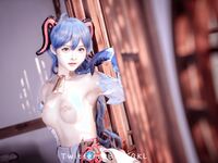 萌新推特00後露臉美少女▌白莉愛吃巧克力▌超色情Cos甘雨粉嫩凸激乳粒 嬌艷欲體粉嫩白虎色氣滿滿