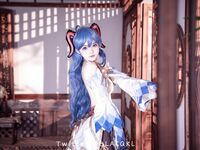 萌新推特00後露臉美少女▌白莉愛吃巧克力▌超色情Cos甘雨粉嫩凸激乳粒 嬌艷欲體粉嫩白虎色氣滿滿