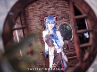 萌新推特00後露臉美少女▌白莉愛吃巧克力▌超色情Cos甘雨粉嫩凸激乳粒 嬌艷欲體粉嫩白虎色氣滿滿