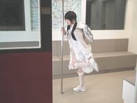 極品CosPlay爆機少女【喵小吉】純欲系新作《深夜地鐵》極致粉穴豪乳露出 超清4K原版