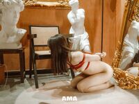 走另類情色唯美路線的攝影大咖AMA女體藝術私拍各種露臉極品反差美模觀感另一種滋味