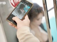 極品JVID芭比女神究極夢幻粉乳▌辛尤里▌在地鐵被痴漢猥瑣の巨乳上班族 白皙皮膚高挑身材性感極了