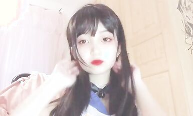 嬌嫩露臉小網紅！推特二次元卡哇伊極品妹【原野小年】粉絲群福利私拍COSER紫薇無毛粉嫩蜜穴 (17)