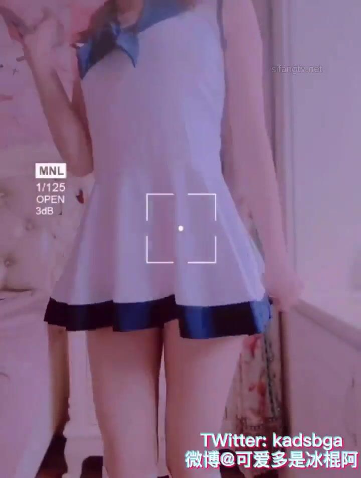 推特上著名抖音風福利姬可愛多是冰棍阿私拍各種潮流BGM活潑裸舞露臉母狗式紫薇 (17)