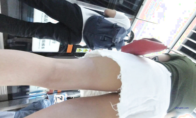 成都地鐵醫院抄底 驚現無內長腿美女 各式內內讓人噴血 幻想扒下推到啪啪 高清1080P版 (6)