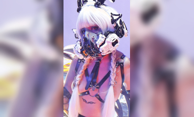 高端ACG业界女神爆机少女▌喵小吉▌巅峰金属大作《赛博朋克·超梦》壁纸党典藏必备 每期都是精品 (2)