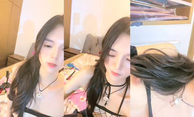 翹臀長腿緊身牛仔黑絲絕色女神 爆漿 (1)