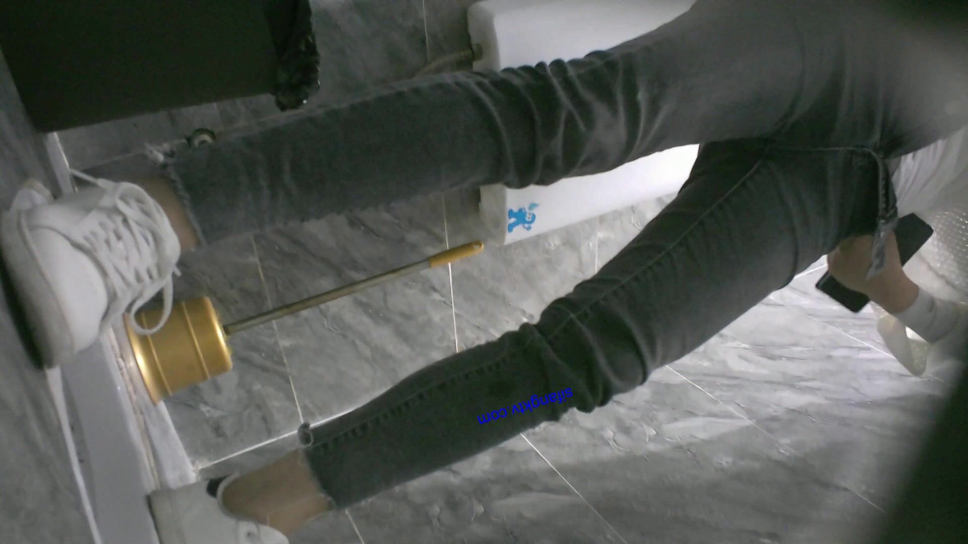 八月最新私房大神 隔牆有眼 原創廁拍 饅頭肥穴勾魂黑絲透明內褲 (4)