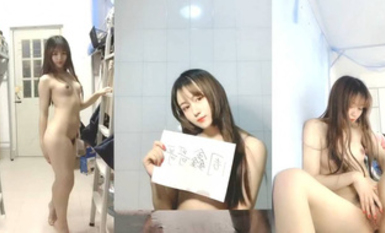 舉牌圈 反差婊露臉小姐姐考研美女，幾位土豪合資定製私拍，宿舍搔首弄姿滿嘴騷話自摸私密處展示(1)