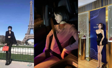 高顏模特身材氣質網紅女神【總在你背後TK】露臉淫亂私拍，女神調教成母狗給黃毛兄弟一起肏3P（8)