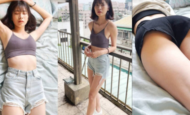 《嫩模私拍泄密》學院派系列！全是極品美乳長腿清純大學生美眉，換衣時被偸拍攝影師加錢對著大長腿擼射無水4K原版全套 合集（3）