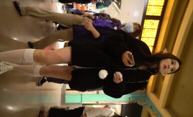 【極品CD】牛人大神商城專挑高顏值美女抄底內內 各式性感小窄內勒出13縫隙！反光騷丁露毛 (1)