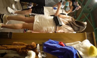 【極品CD】牛人大神商城專挑高顏值美女抄底內內 各式性感小窄內勒出13縫隙！反光騷丁露毛 (2)