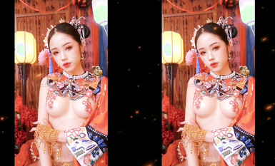 推特女神@鈦合金TiTi之高端頂級攝影系列 滿清服飾 (2)