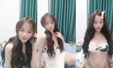 G奶大學生，奶子好漂亮【大白兔糖糖】白花花的少女肉體，居然還是個一線天饅頭逼，撅起來瞬時讓你勃起！ (5)