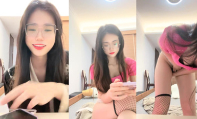 高顏值眼鏡娘@聽者藐藐(妮妮這呢) 尺度福利秀 (3)