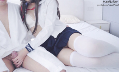 米胡桃(meehutao) 援交日記1：每次穿白絲JK水手服，都被狠狠地無套爆操+中出內射