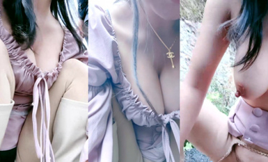 野戰達人@戶外大胸妹 戴著跳蛋踏青肉搏福利秀 (23)