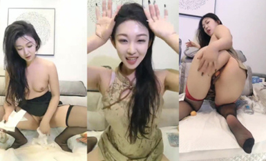 【糖寶】女神御姐絲襪美腿 黃瓜茄子抽插自慰 (8)