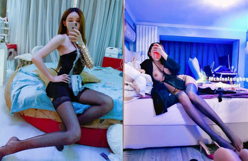 高能預警！極品身材顏值巔峰！比女神還要女神的外圍TS【沐習】約炮阿三及各種不雅性愛自拍，直男最愛 (1)