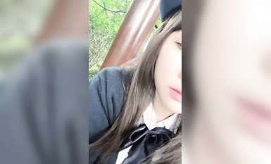 【京魚兒】19歲童顏巨乳少女~學生服~公園涼亭刺激玩跳蛋! (8)