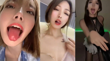 阿黑顏母狗合集，白眼吐舌高潮臉，舌頭十分靈活，這小弟弟被裹住該有多爽！ (2)