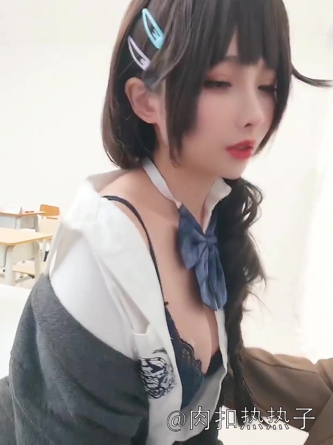 高顏網紅『涼涼子Rioko』最新超大尺度 超好看的真人字幕《教師與學生》劇情 高清 (6)