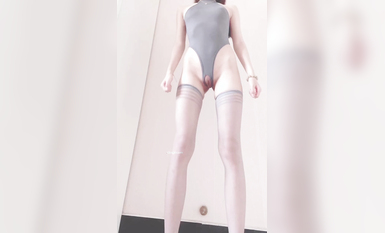 青春無敵 抖音風極品身材長腿網紅嫩妹【野餐兔】高價定製裸舞一字馬大M腿頂胯BB張嘴 (15)