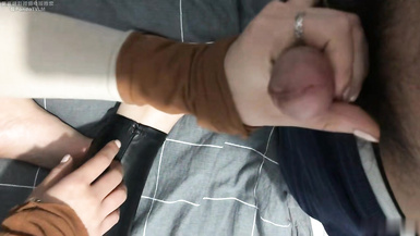 足控足交-皮褲紅色指甲足交 2