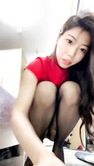 【濕濕】絕頂長腿騷母狗狗鏈舔內褲高跟鞋插逼 (31)