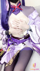 網紅極品白虎福利姬【初戀小安】雷電將軍cos-多汁蜜穴