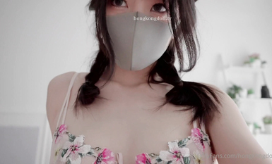 火爆網紅玩偶姐姐『HongKongDoll』自費訂閱私信 《小碎花啪啪》後入懟操