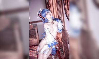 萌新推特00後露臉美少女▌白莉愛吃巧克力▌超色情Cos甘雨粉嫩凸激乳粒 嬌艷欲體粉嫩白虎色氣滿滿