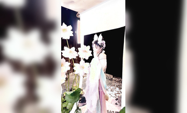 極品Cos爆機少女【喵小吉】九月新作《荷花池》古裝嬌俏美女 超干凈美鮑 高清 (3)