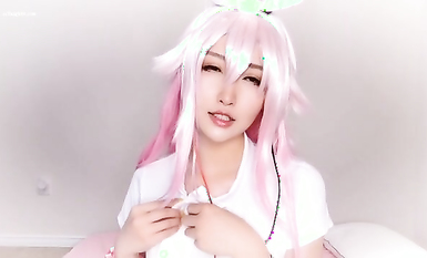 百萬粉ASM女神『MissWa』超顏大尺百變COS私拍 巨乳萌妹 呻吟誘惑到爆 高清 (2)