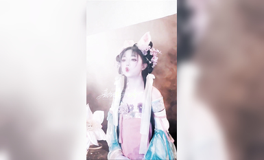 極品Cos爆機少女【喵小吉】九月新作《荷花池》古裝嬌俏美女 超干凈美鮑 高清 (1)