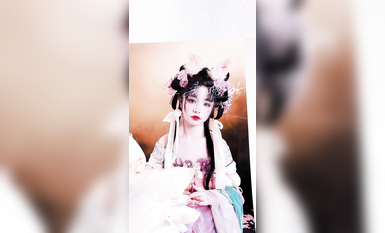 極品Cos爆機少女【喵小吉】九月新作《荷花池》古裝嬌俏美女 超干凈美鮑 高清 (1)