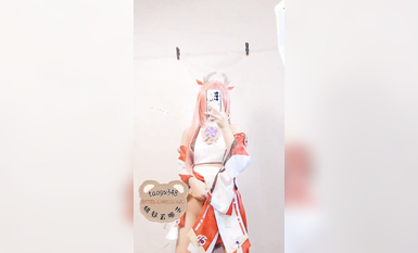 兩位高顏值COS女神『木之本瀾+桃谷若姬子』最新大尺私拍 各式動漫女神 美乳粉穴 高清 (16)